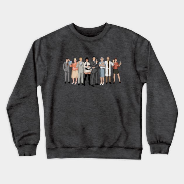 Minimal Archer Cast Crewneck Sweatshirt by Bleachie